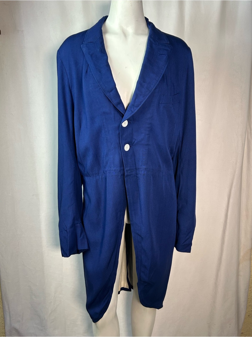 Vintage COMME des GARCONS Blue Tuxedo Jacket Small